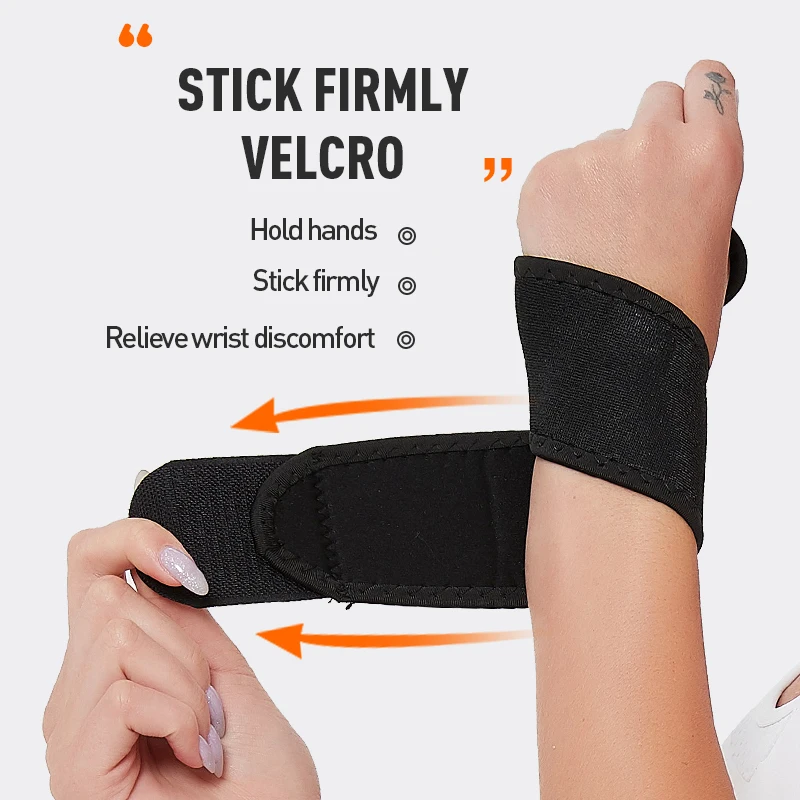 
Elastic wrist support chloroprene rubber black fitness weight lifting wrist protection 