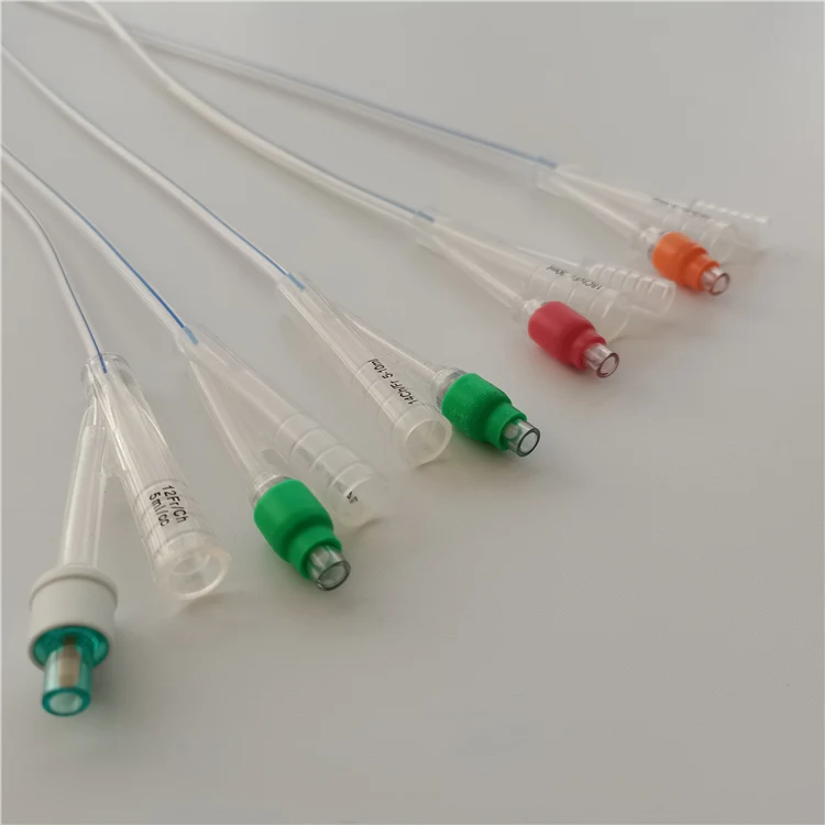 Medical disposable Silicone Foley Catheter with X-ray detective line urinary balloon Catheter