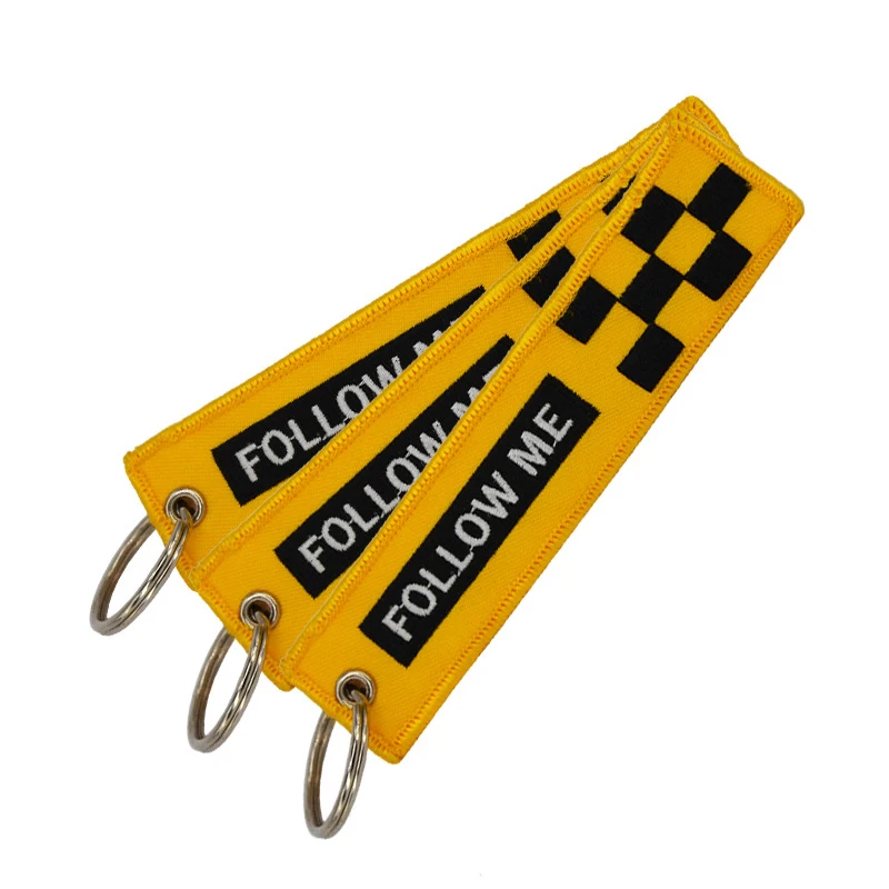 China wholesale 2022 high quality Motorcycle car personality embroidery keychain jet Logo Keychain