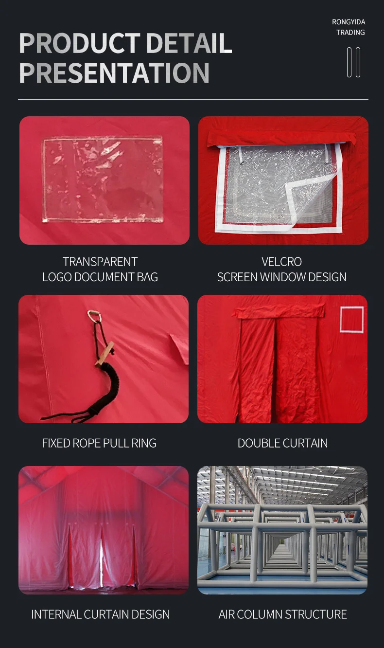 Hot Selling Storm Shelter Tent Temporary Home for Flood Victims Modular Disaster Pop-up Evacuation Cabin Emergency Tent