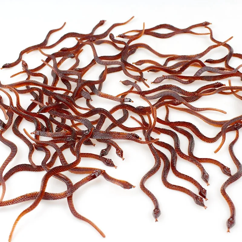 Wholesale New Brown Mini Size Snake Toy Scary  Prankand  Simulation Snake