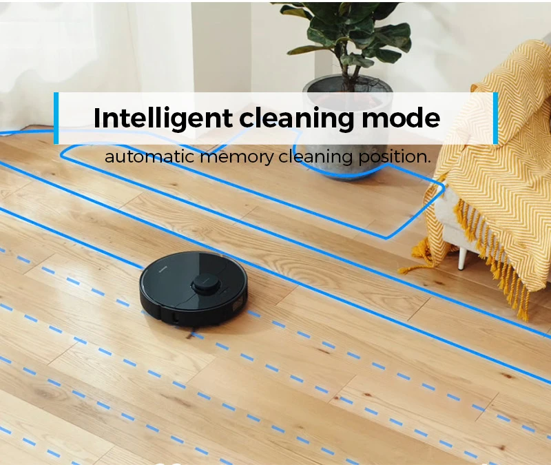 Robot Vacuum Cleaner VSLEAM VISION & Gyro Navigation Gold Brand OEM Manufacturer Brushless Motor