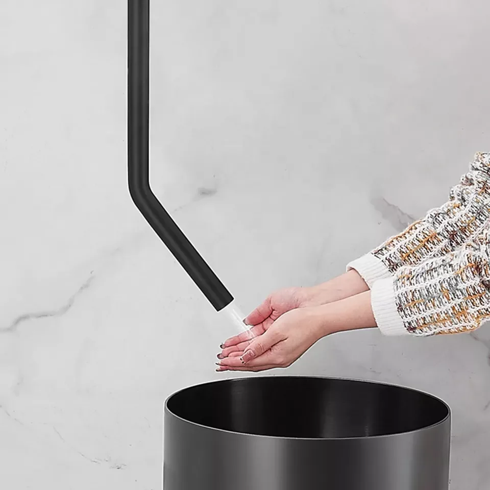 Black Water Drop Shape Ceiling Spout Basin Faucet Brass Lavatory Bathroom Sink Faucet