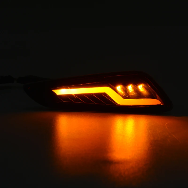 New LED Front turn signal light Indicators with amber chase light for vespa Sprint