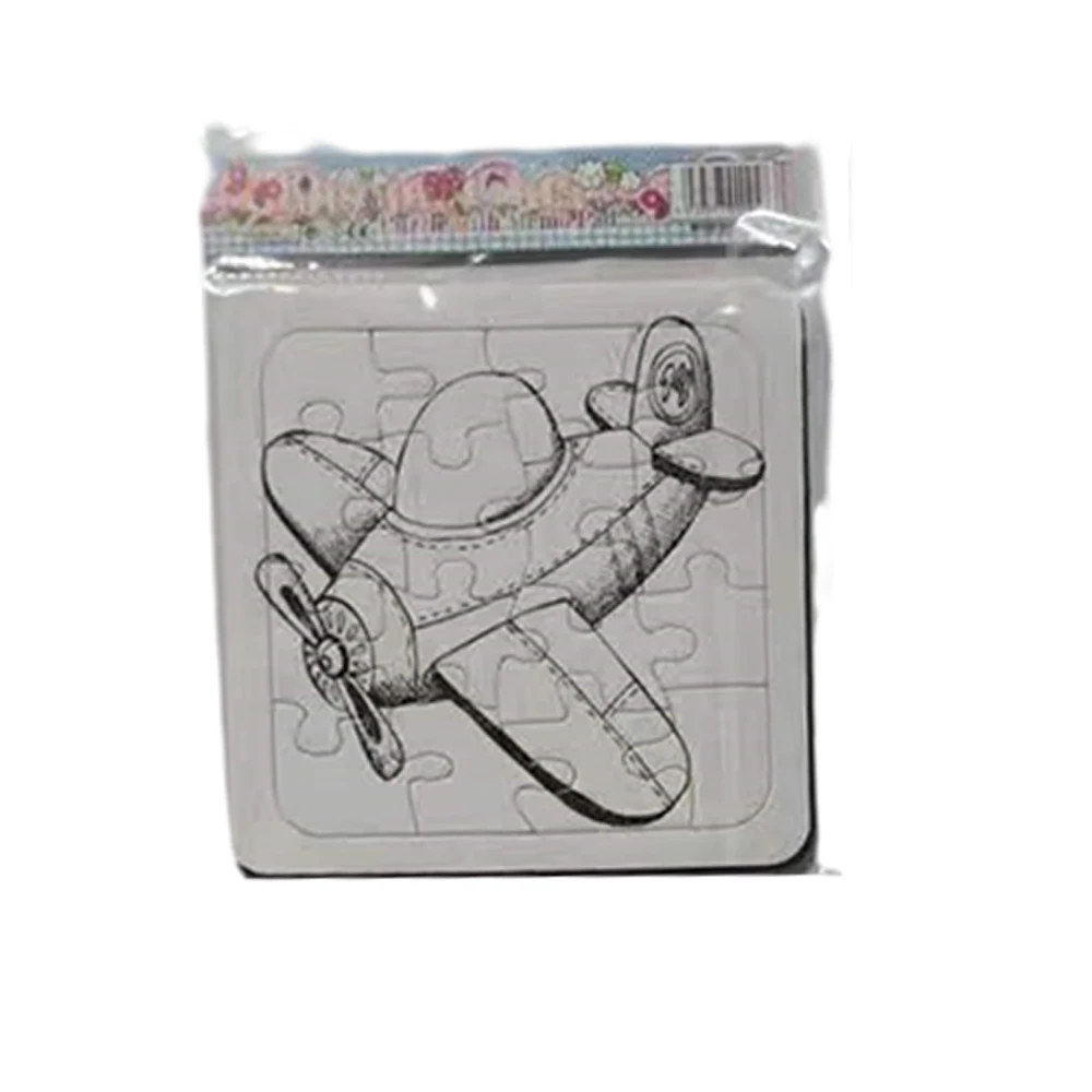 Wholesale colouring jigsaw toys aircraft dinosaur car colouring jigsaw educationlearning toys for children jigsaw games