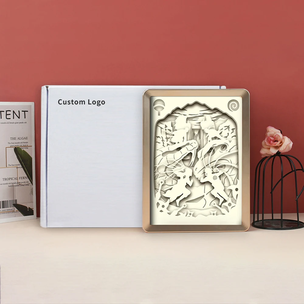 Comics Narutos Figure Custom Picture Frame Photo Light Box LED Night Light 3D Lamp For Boys Room Decor