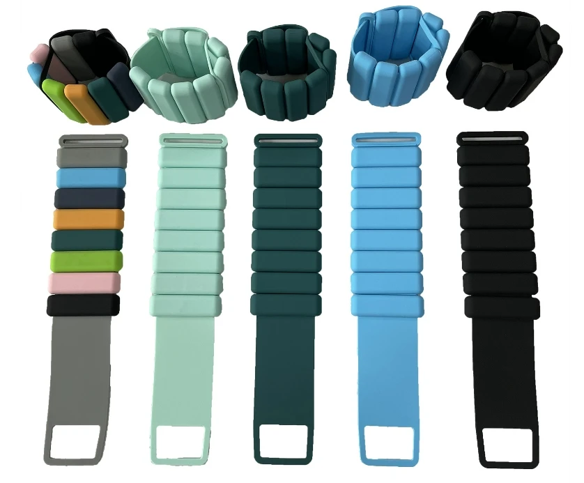 Hot Selling New Silicone Adjustable Exercise Training Wrist Bands Weight-Bearing Yoga Fitness Arms Band