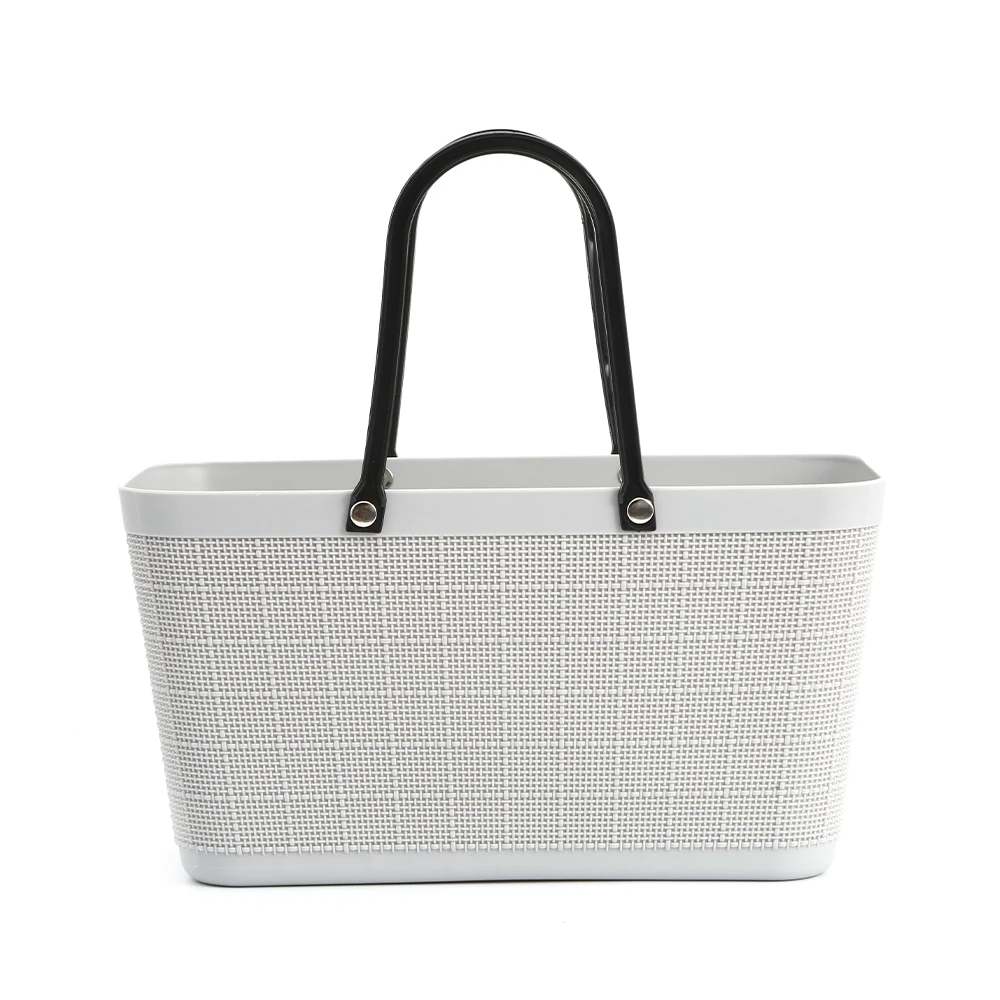 
Wholesale modern colorful plastic picnic storage basket with handle 