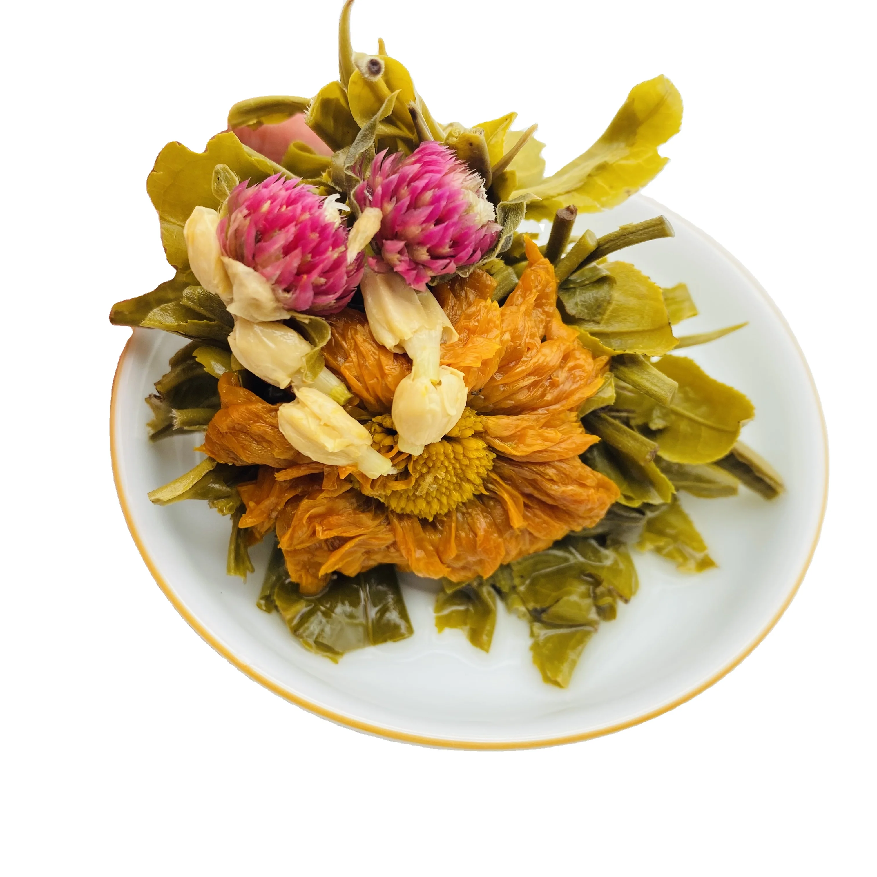 Chinese Supplier Beautiful Handmade Blooming Tea Balls OEM  Flowering Bloom Tea for  Turkey