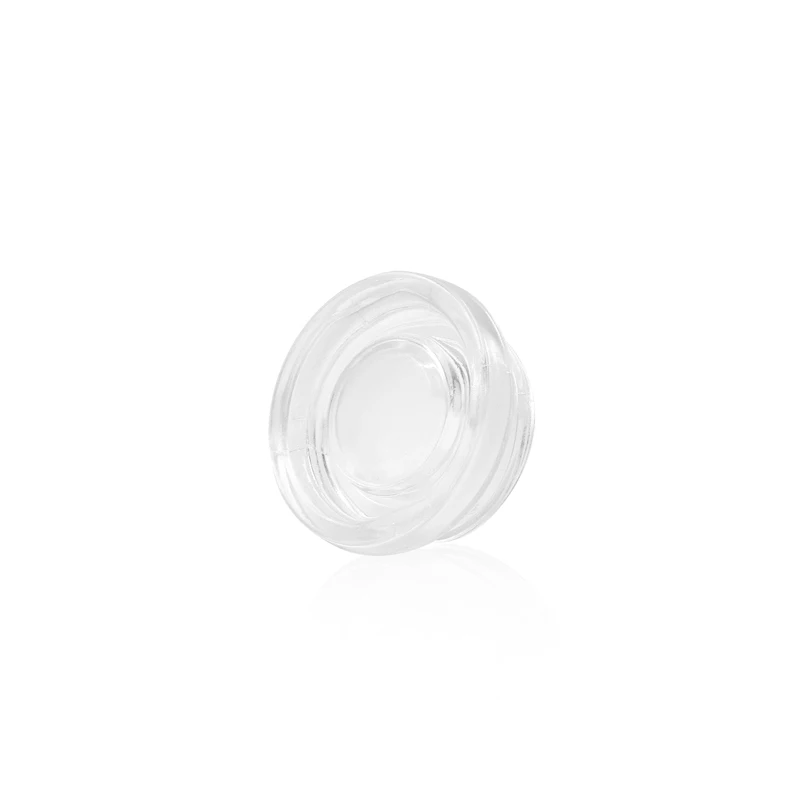 LLG 5ml 7ml 9ml black/transparent/white round child proof safe concentrates glass jars with child resistant plastic cap