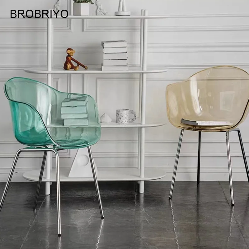 High-end Hotel Events Plastic Chair Crystal Acrylic Transparent Wedding Resin Chair Outdoor Dining Chair