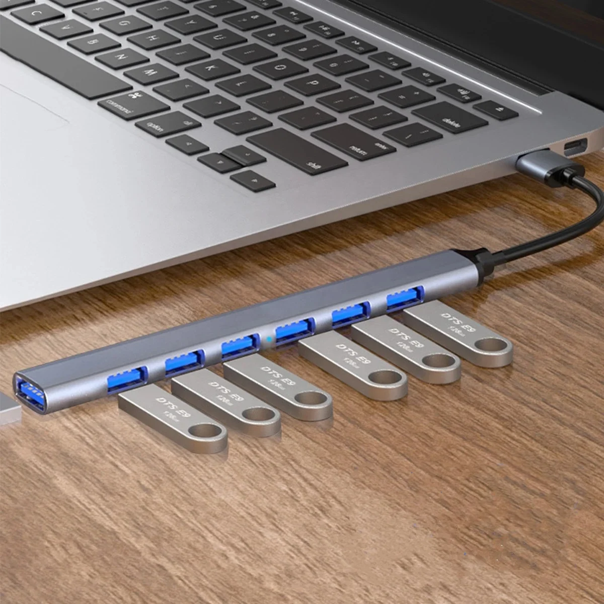USB Hub 3.0 Hub USB Multi Splitter Power Adapter 7 Port Multiple Expander 2.0 OTG USB for PC Laptop Accessories