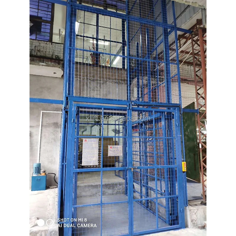 100kg-10ton Customized Warehouse Platform Stair Small Mini Hydraulic Freight Goods Elevator Cargo Lift