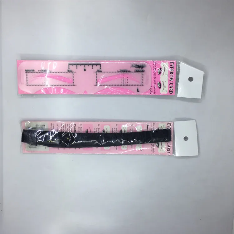 
Wholesale Private Label Adhesive Eyebrow Sticker Microblading Ruler Stencil Disposable Eyebrow Shaping Template Eye Brow 