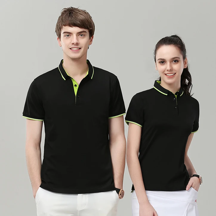 GEF02 Custom Logo 190 Gsm 6XL Plus Size Cotton Spandex Golf Men Plain Polo T Shirts