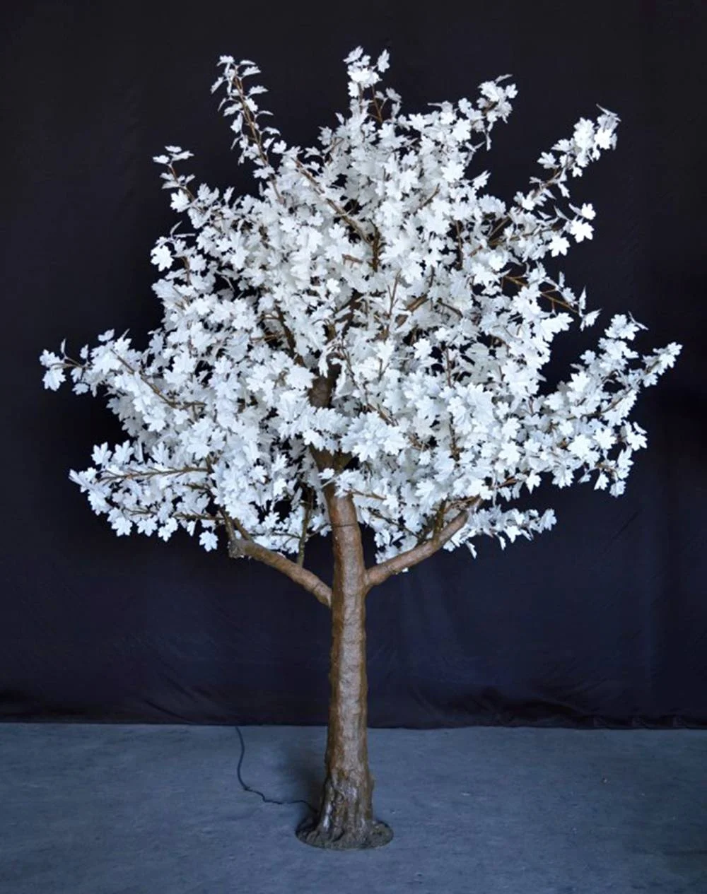 Outdoor white maple LED Christmas tree