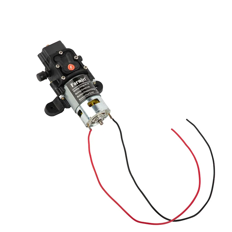 Farmjet 12V 3.6Lpm Mini DC High Pressure Intelligent Diaphragm Pump For Electric Sprayer And Wash Car Sprayer