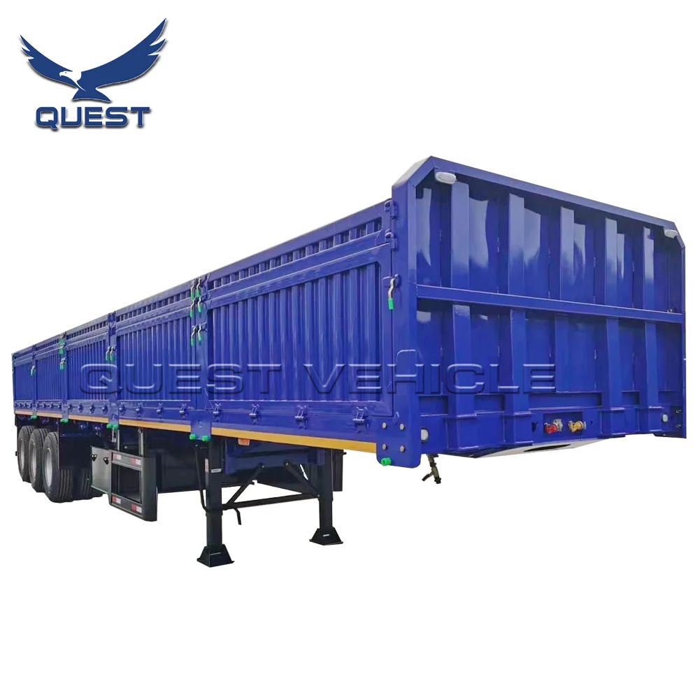 Factory Price New Design 3 Axles 60 Tons Semi-Trailers with Wabco Brake System and 12R22.5 Tyre Truck Trailers