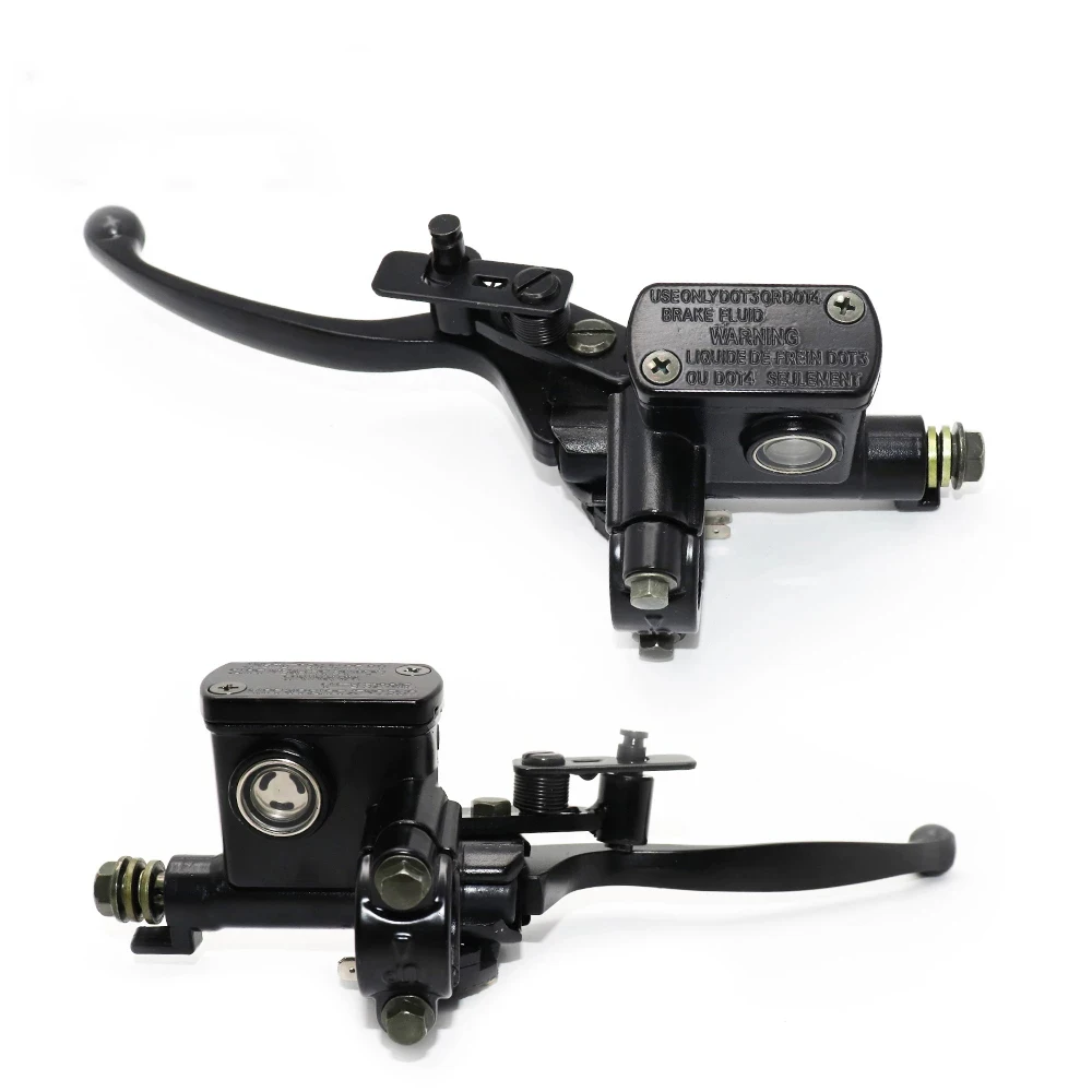 Гидравлический тормоз, универсальный тормозной насос для мотоцикла, багги, скутера, цилиндрического насоса, ручные аксессуары, левый правый рычаг сцепления 50-250 куб. См