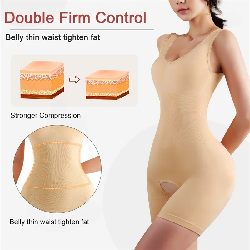 Custom Perfect Full Body Slim Plus Size Thigh Tummy Control High Waister Trainer Shaper Bodysuit Shapwear