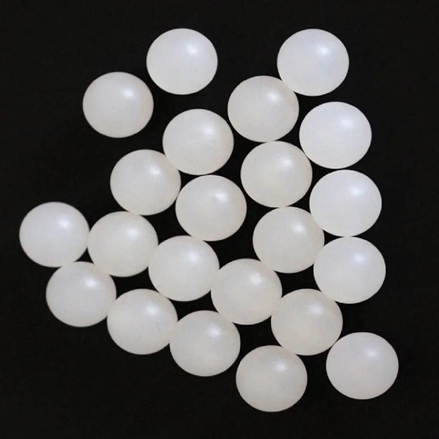 Solid plastic ball 19mm 20mm 22.225mm 25mm 25.4mm large solid pp plastic ball for sale