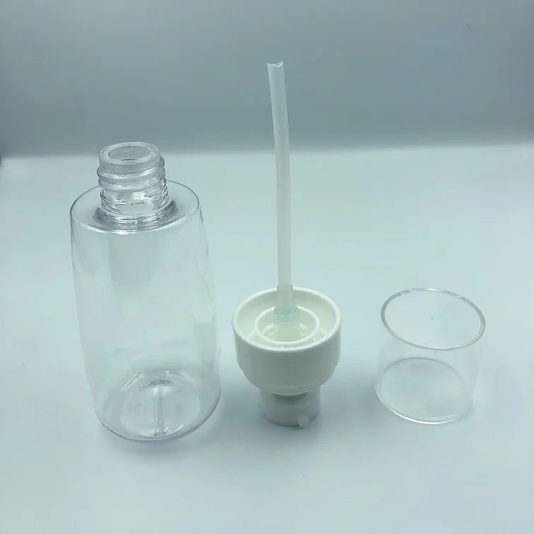 
Wholesale China manufacturer 100ml round cosmetic plastic mist body pump spray bottle for perfume 