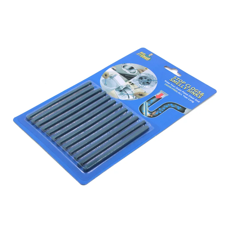 Drain cleaning and sanitation pipes sticks drain away cleaner