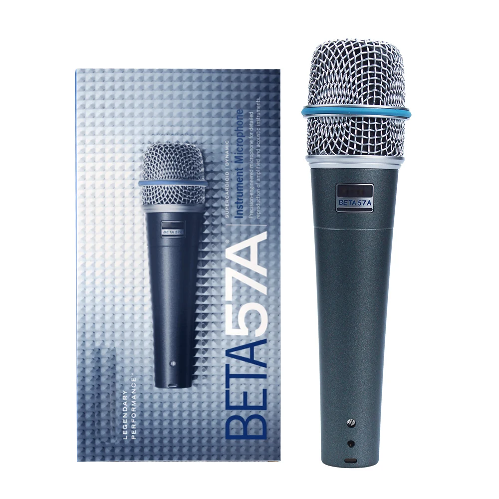 Top quality BETA57 BETA 57 BETA57A karaoke desktop microphone professional wired handheld mic price for karaoke
