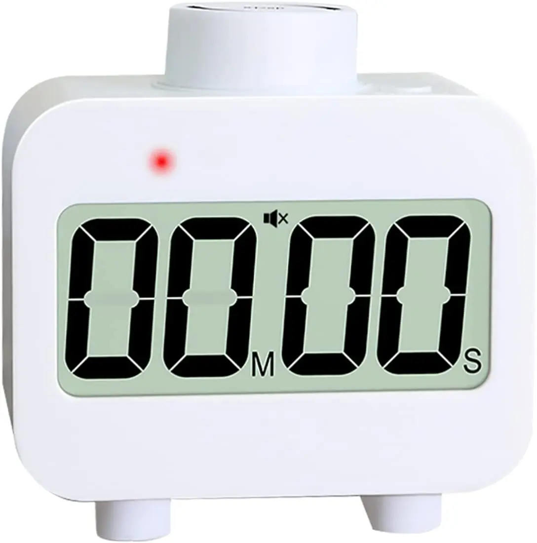 Pomodoro Timer Rotating Digital Study Kitchen Timer With Dual Alarm Clock Mode