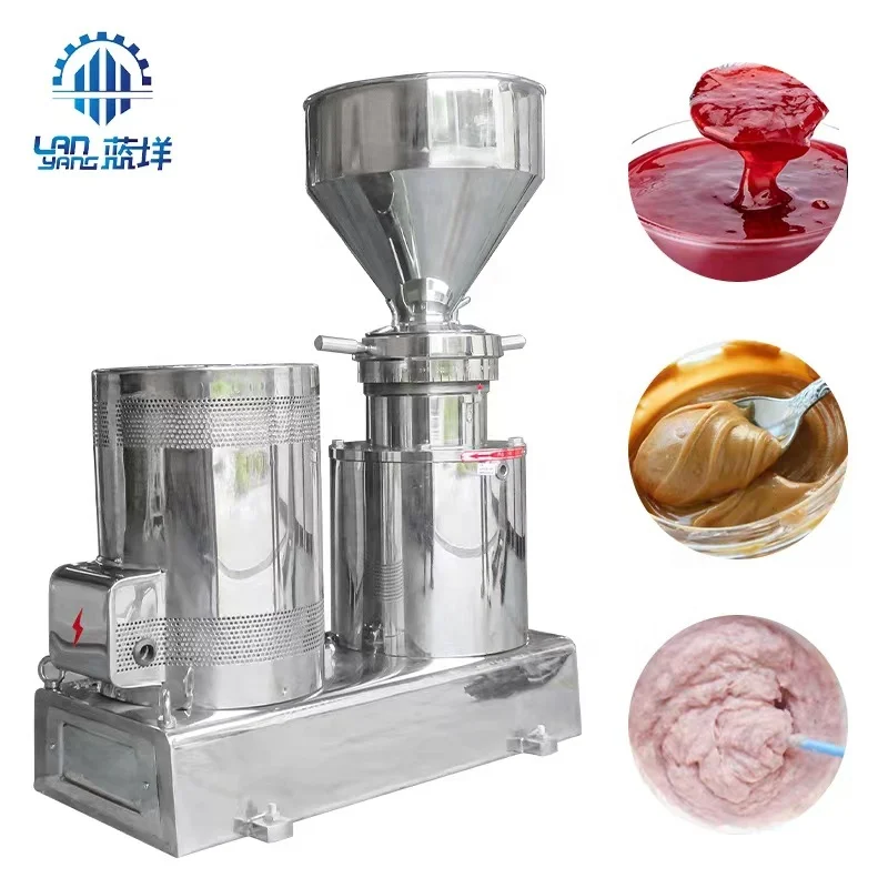 Wholesale stainless steel peanut butter colloid mill 120 model sanitary sesame paste making machine colloid mill grinder