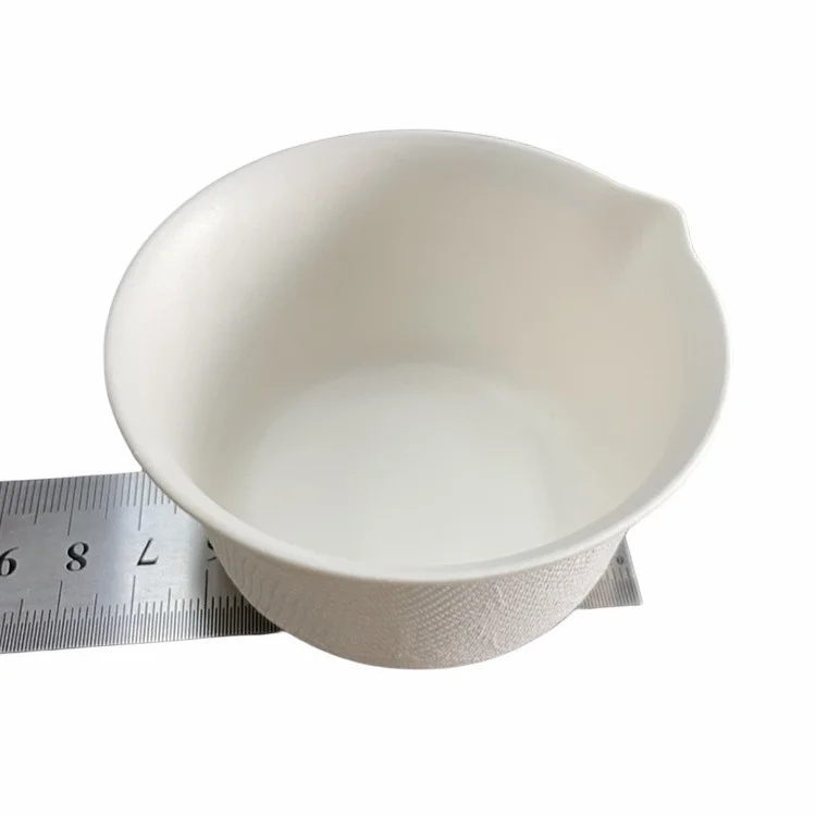 Ice Cream Cup Disposable Paper Cup Bagasse Degradable Environmental Protection Takeaway Packaging Cup Ice Cream Bowl