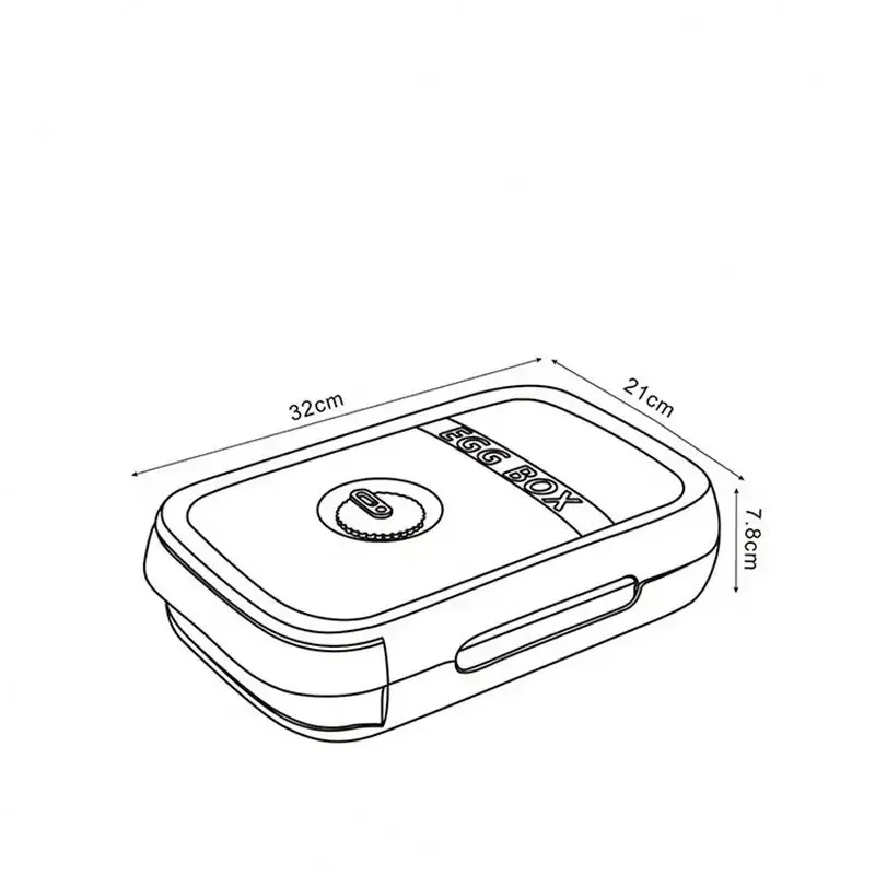 Popular portable egg storage box refrigerator egg storage tray plastic box