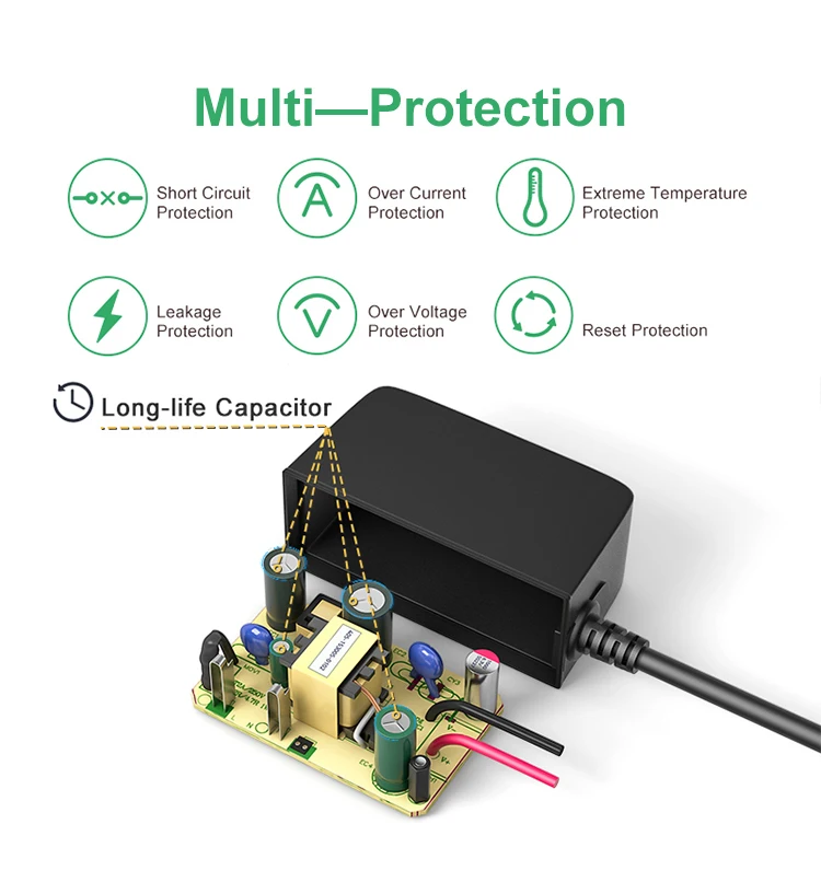 AC DC Power Adapters 5V 6V 9V 12V 15V 24V 0.5A 800mA 1A 2A 3A 4A 5A 6A 7A EU US Power Adapter