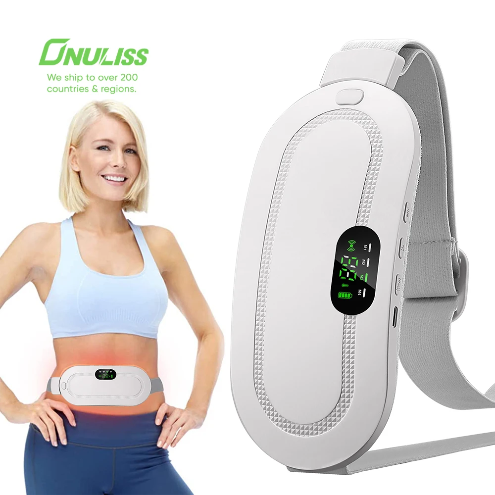 Portable Menstrual Heating Pad,Pink Electric Warm Uterus Period Pain Relief