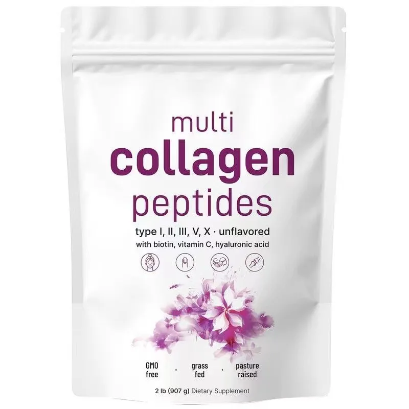 Popular hot sell multi collagen peptides powder Biotin collagen gummies Collagen Powder for Skincare Beauty