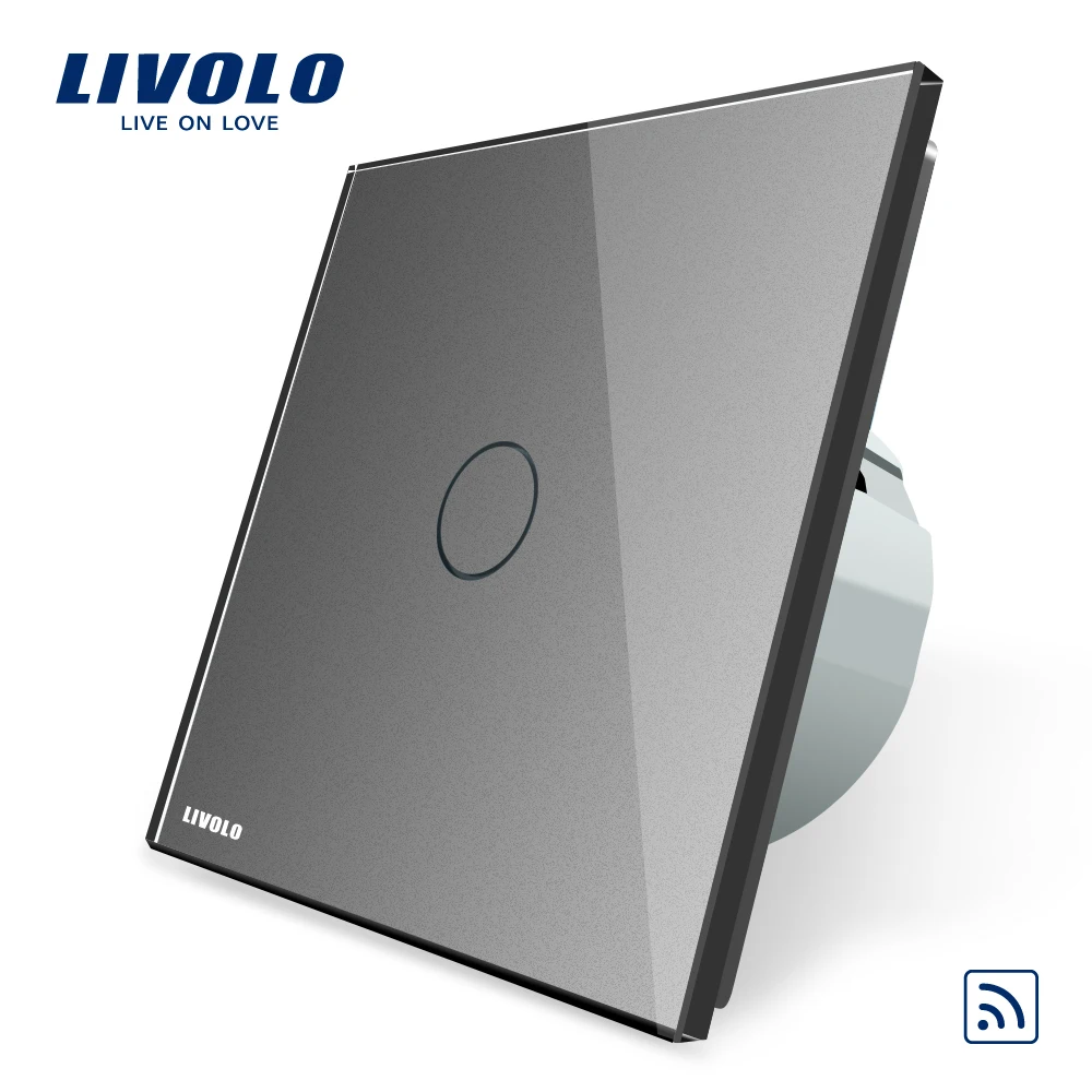 Livolo стеклянная панель беспроводной 220v свет Smart Switch VL-C701R-15