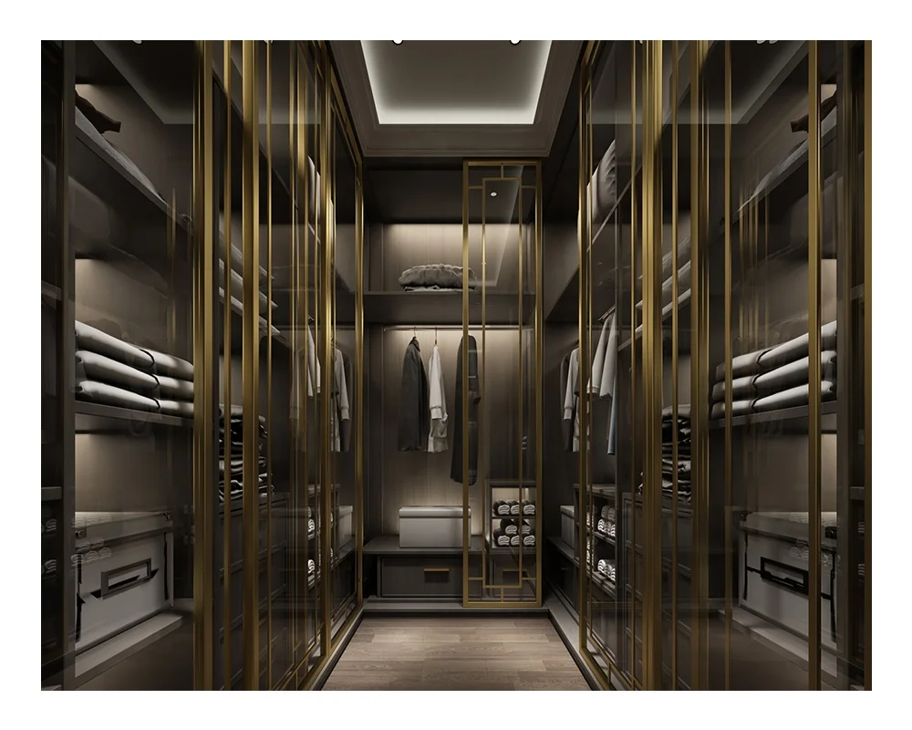 furniture wardrobe modern style lightweight customized wardrobe closet with doors