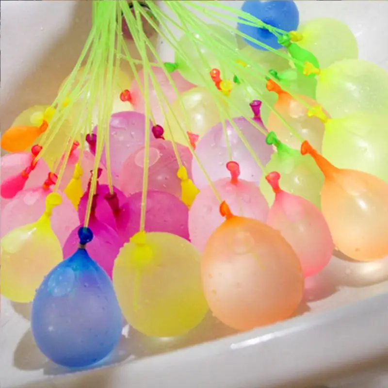 111pcs/Bunch Packing Outdoor Games Latex Neon Magic Water Ballons Quick Fill Summer Toys Bomb Games Toy Party Water Balloons