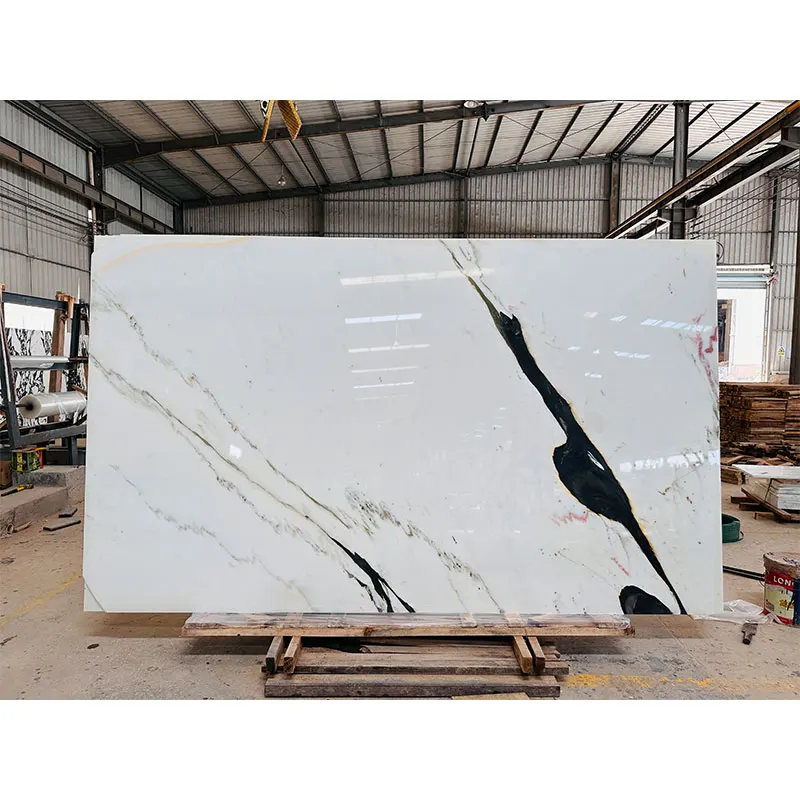 HZX Wholesale Price  White Marble Slab Patagonia Marble Slab wall Natural Luxury Stone Brazilian Marble