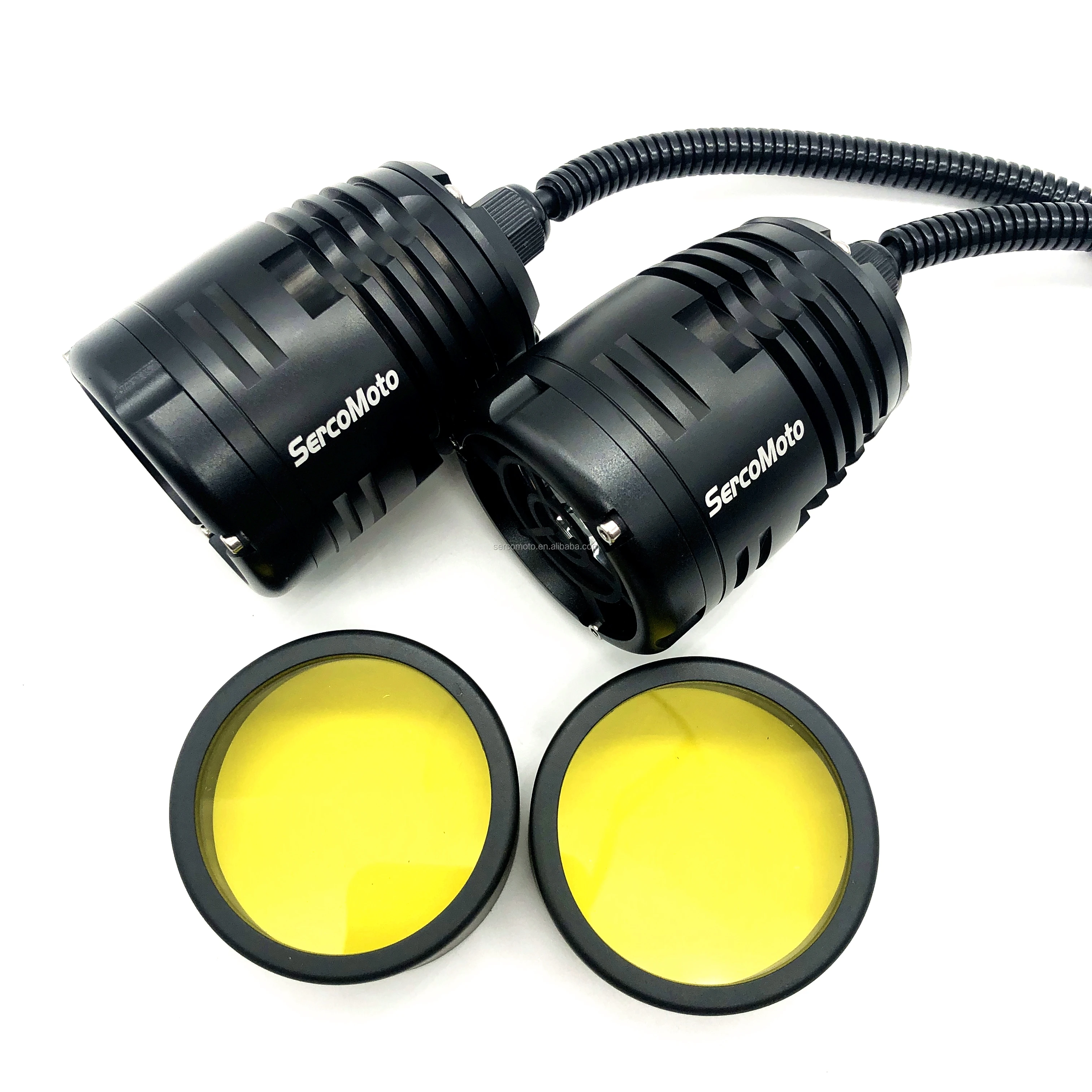 Sercomoto SM1171 25w round universal motorcycle led auxiliary light for r1200gs/Monster796/GTR1400/FJR1300/K1600GT/HP2/Megamoto