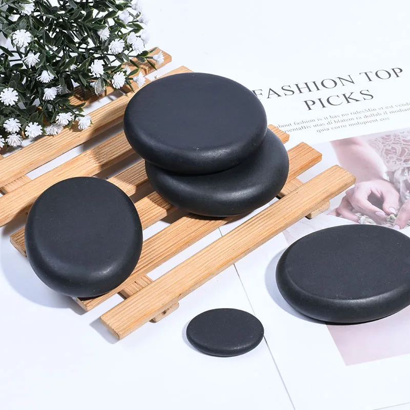 Pure Natural Bian Stone Hot Stone Massage Set Customized Massage Hot Stone For SPA