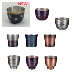Popular high quality sake pure copper cup with Japanese style