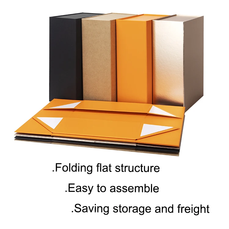 Custom logo luxury pink rigid Underwear magnetic folding paper packaging box