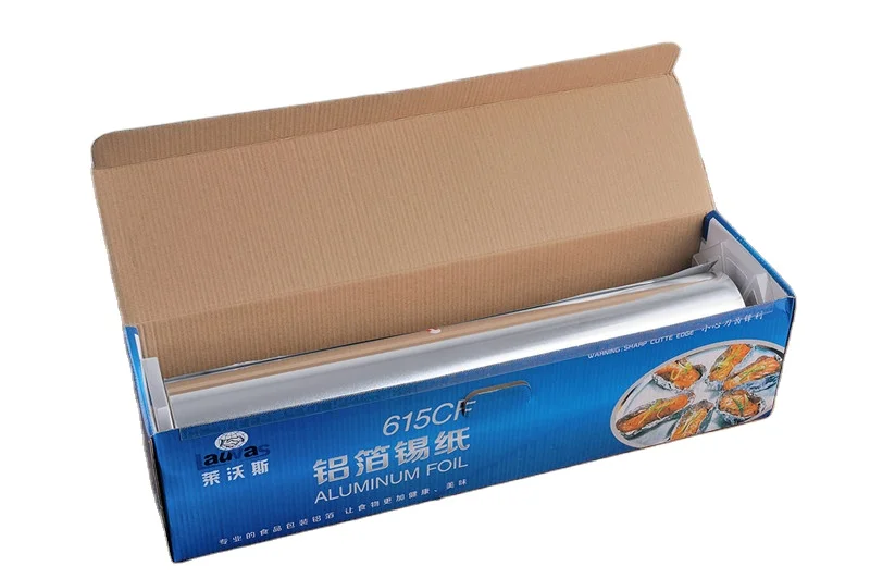 Рулон алюминиевой фольги OEM для продуктов питания и домашней фольги рулоны 10 12 14 микрон рулон алюминиевой фольги для дома