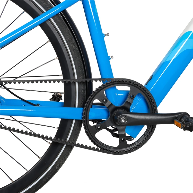 JOYKIE wholesale electric bikes 36v rear hub motor ebike 700c electric cycle belt drive ebike