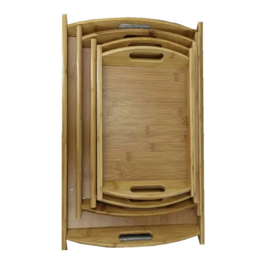 High quality Square bamboo and wood kitchen draining tray