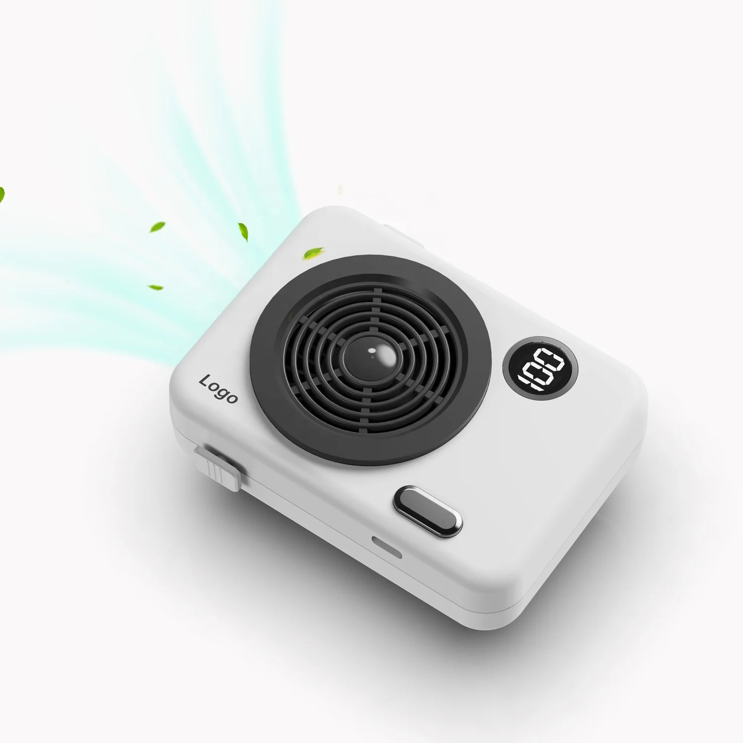 MEGPAD Summer Best Hanging Mini Cooler Neck Fan, Portable Rechargeable Battery Handheld Desktop Usb Air Cooling Fan for Hand Free