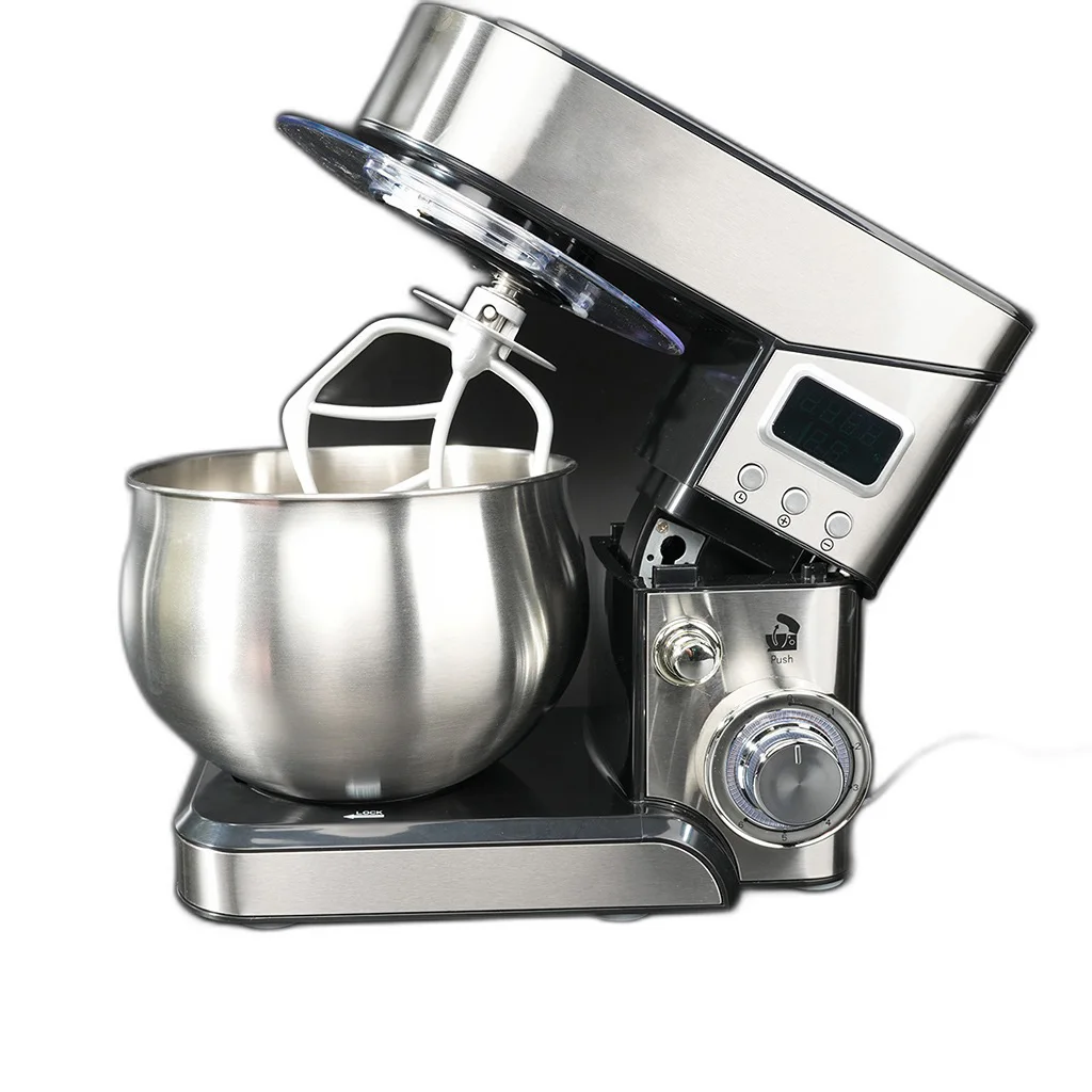 Electric 3 in 1 Professional Stand Food Mixer 6 Speed Stand Mixer with 5L Stainless Steel Mixing Bowl
