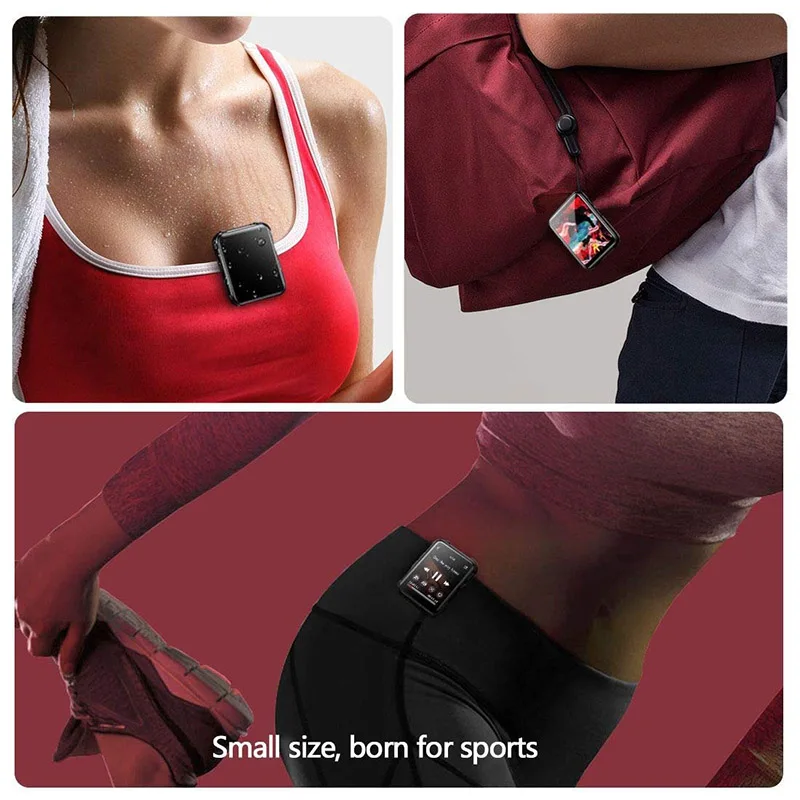 Новинка 2020, портативный mp3-плеер Benjie X1 с клипсой и встроенным динамиком