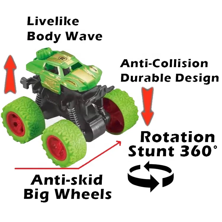 Wholesale Durable Friction Cars Toys for Boys Inertia Car Mini Truck Off Road Cars Monster Truck Toy For Kids